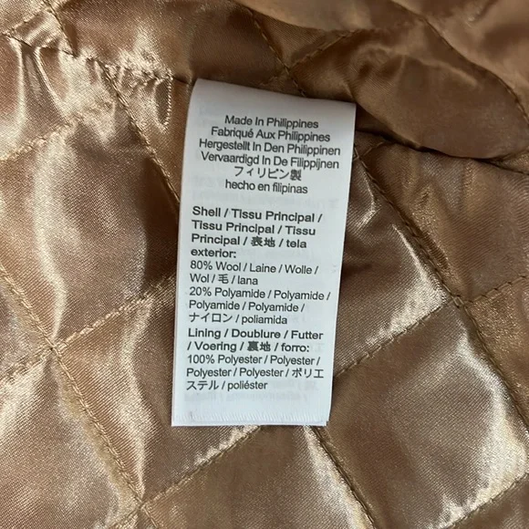 NWT J Crew Summit Parka in Italian Stadium Cloth Wool Size 4 - Picture 5 of 10